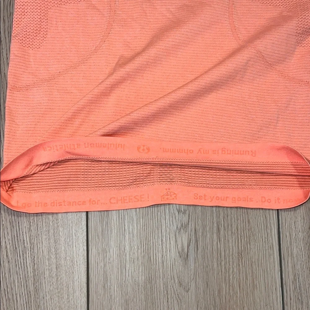 Lululemon Athletica Orange Fitted Sleeveless Tank Top - EUC - Picture 4 of 5